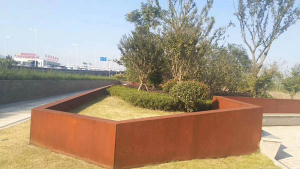 礼纪镇耐候钢挡土墙