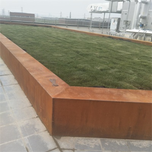 礼纪镇耐候钢花池围边